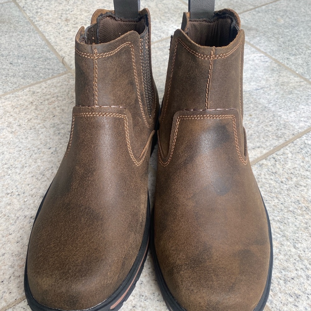🆕Skechers Men’s Relaxed Fit Segment - Dorton Boot, Brown, S 9.5 Extra Wide, NWOT